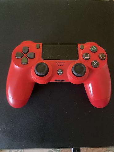 Orjinal Sony DualShock 4 (PS4) simsiz oyun pultu – qırmızı rəng