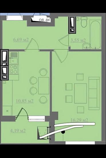 binar: 2 комнаты, 78 м², Асанбай мкр Элитка, 2 этаж, Дизайнерский ремонт — 7