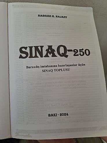 Testlər: ⭕️YAXŞI VƏZİYYƏTDƏ OLAN NƏRGİZ NƏCƏF 250 SINAQ TOPLUSU⭕️ bu il — 3