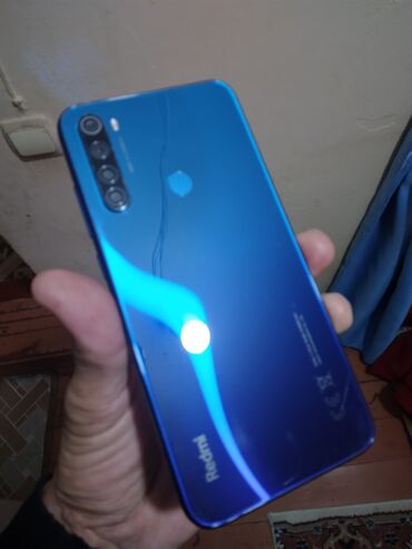 дисковый телефон: Redmi Note 8, 64 ГБ, цвет - Синий, Отпечаток пальца