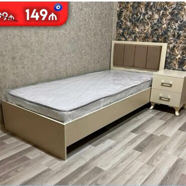 белая мебель в спальне: Односпальная кровать, Новый