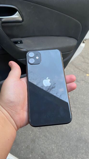 Apple iPhone: IPhone 11, 64 GB, Qara, Barmaq izi, Face ID