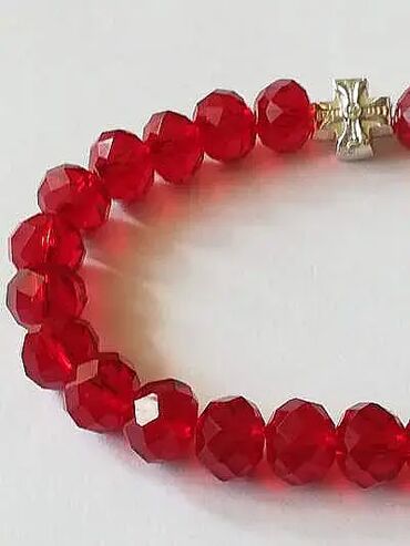 Narukvice: Lančana narukvica, Handmade, Materijal: Kristal, Perlice, Srebro — 3