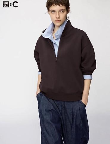 домашний костюм: Женский костюм Uniqlo оригинал — свитшот на молнии + широкие брюки - — 3