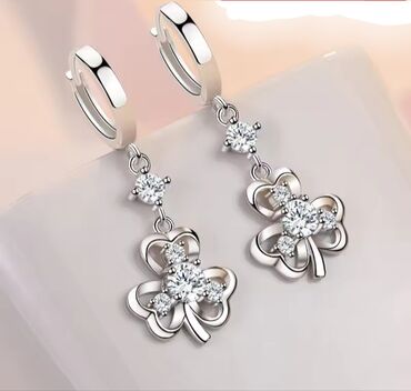 srebrno prstenje sa cirkonima: Earrings set, Material: Pearl, Cubic zirconia