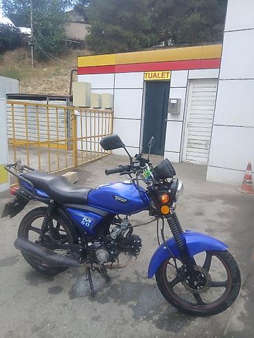 4 ayaq: Moped/Motosiklet – “M50” model (benzinli) - Rəng: mavi - Arxa baqaj — 6