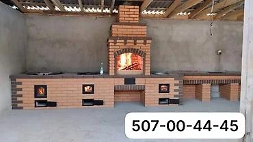 Шампуры: Печь-барбекю из кирпича тяга ракета - Классическая уличная — 17