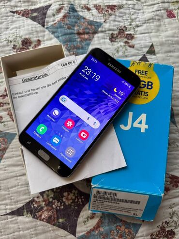 цум телефон: Samsung Galaxy J4 2018, Колдонулган, 16 ГБ, 1 SIM