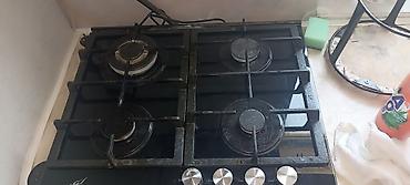 стекло для плиты: Газовая печь, Новый, Встраиваемая, цвет - Черный — 4