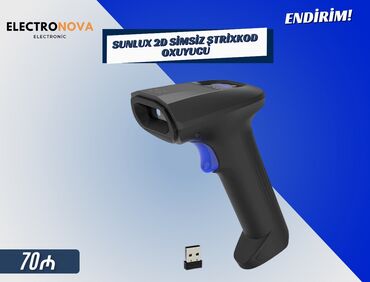 tab s8: 📦 SUNLUX 2D Wireless Barcode Scanner – Simsiz Ştrixkod Oxuyucu 🔹 2D