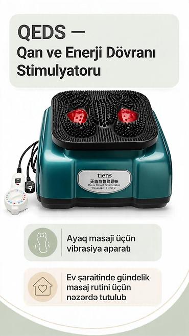 Другие медицинские товары: 🌀 Tiens QEDS — ayaq masajı üçün vibrasiya aparatı. Tam adı ilə Qan və — 3