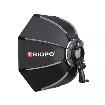 видео камеры: Triopo softbox 65 sm TRIOPO 65cm Portativ Xarici Səkkizbucaqlı Çətir