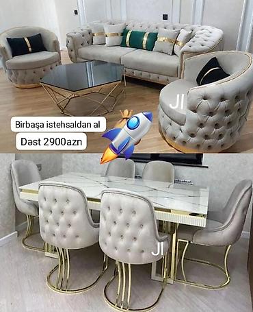 işlənmiş divan kreslo ucuz: Masa və divan dəsti — 1
