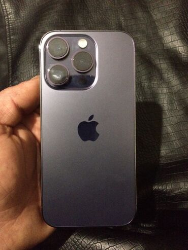 iphone barter: IPhone 14 Pro, 128 GB, Deep Purple, Face ID, Simsiz şarj, Sənədlərlə