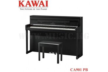 обучение пианино: Цифровое фортепиано Kawai CA901 Premium Satin Black Акустическая