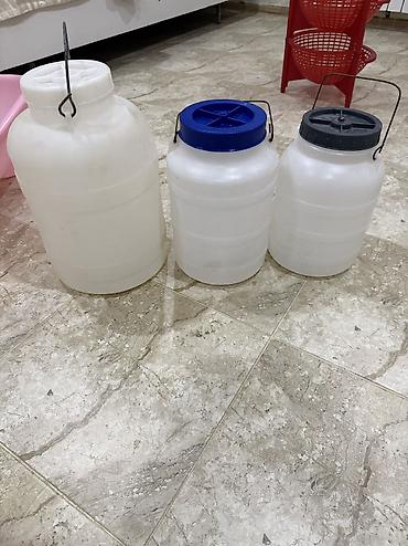 balon banka: Plastik bidonlar dəsti. - Material: qalın divarlı, qida üçün uyğun — 1