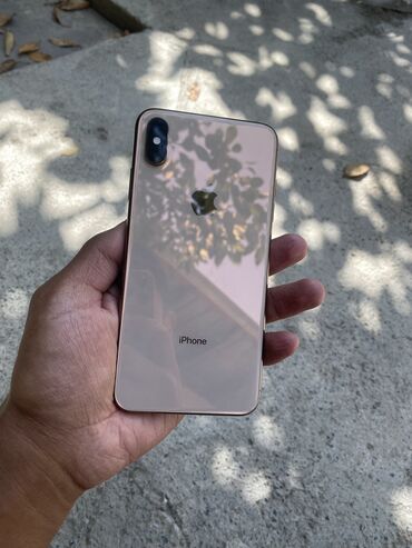 Apple iPhone: IPhone Xs Max, Колдонулган, 256 ГБ, Алтын, Коргоочу айнек, Каптама, 78 %