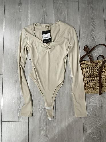 женские боди: Боди, Made in KG, Глубокое декольте, Трикотаж, M — 1