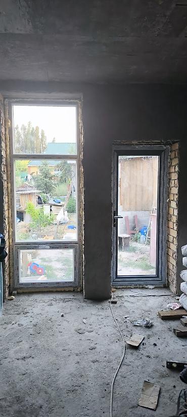 тиника фон: Пластиковая дверь-окно (балконный блок) с остеклением - Конструкция — 3
