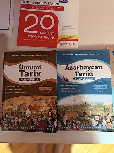 Kitablar və jurnallar: Anar isayev, tarix vesait 2025-2026 ikisi birlikde 5 azn biri 12 — 1