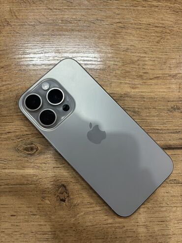 чехол для телефона кожаный: IPhone 15 Pro, 128 ГБ, Natural Titanium, Каптама, Коргоочу айнек, 89 %