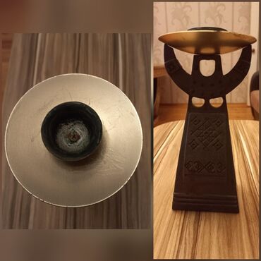 ritual şamlar: Keçmişin şamdanı. Qız formasındadır. Qiymət: 30 manat Ünvan: Kohne