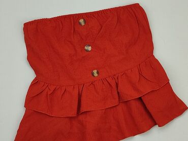 spódniczka mini czerwona w kratkę: Spódnica, L, stan - Idealny