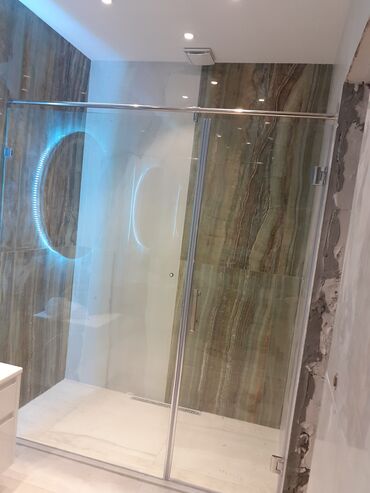 Duş kabinaları, arakəsmələr: Yeni Üstü açıq kabina, Künc üçün, Ödənişli çatdırılma — 4