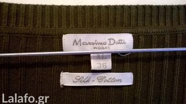 Γυναικείος ρουχισμός: Ζακέτα Massimo Dutti σε χρώμα λαδί, silk - cotton, μέγεθος XL (36)