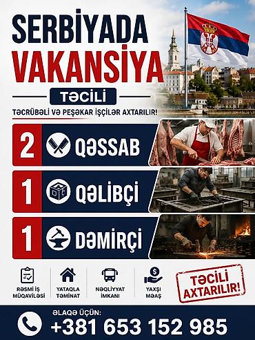 fasad: Fasad, naxış ustası tələb olunur, 6/1, Saatlıq ödəniş — 4