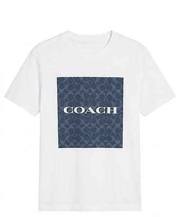 lining s: Футболка COACH с фирменным принтом(ни разу не одевалась ) -размер L - — 1