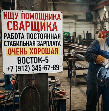 вакансии для художников: Вакансия: помощник сварщика - Постоянная работа в цеху — 1