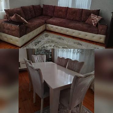 Digər mebel: F99Eyni evdən satış divan 350₼. Açılmır bazası var. Masa dəsti — 1