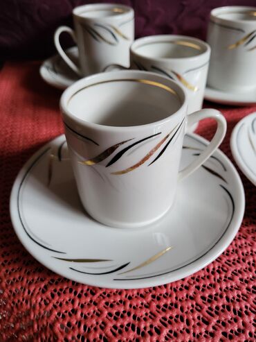 Kuhinjski setovi: Soljice nove za kafu 70te fena porcelan nemacke. Komada 4 u — 7