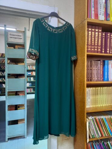 платье зеленое: Повседневное платье, Лето, 3XL (EU 46)
