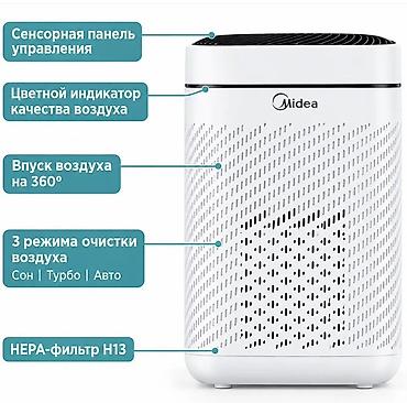 очистител воздух: Очиститель воздуха Midea с HEPA H13 - Высокоэффективная фильтрация — 2