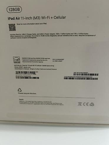 ipad air 13: IPad Air 11-inch (M3) Wi‑Fi + Cellular, 128 ГБ, цвет Space Gray (серый — 2