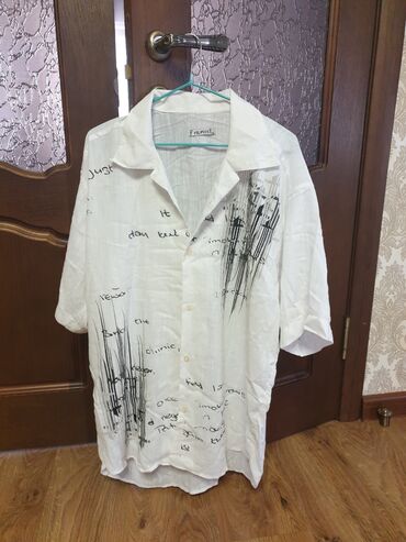 бирюзовая рубашка женская: Рубашка 3XL (46), цвет - Белый