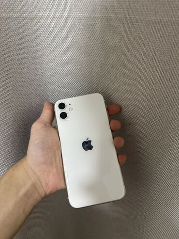 айфон 11 xr: IPhone 11, Б/у, 128 ГБ, Белый, Чехол, Коробка, 83 %