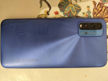телефон рассрочку: Xiaomi, Redmi 9T, Б/у, 64 ГБ, цвет - Голубой, 2 SIM