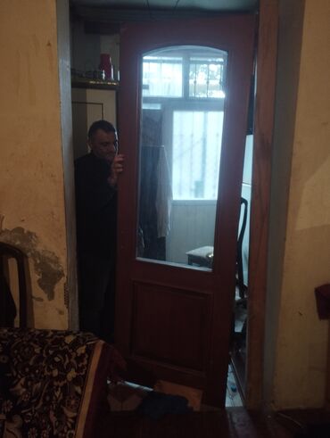 Otaq qapıları: Taxta qapı və qutu-komplekt размер:80/220 - Material: ağac (qəhvəyi — 12