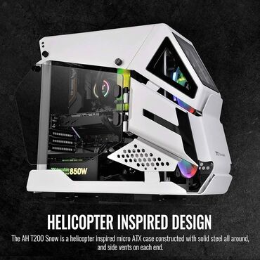 Korpuslar: 👉 AH T200 Snow Micro Korpus Thermaltake AH T200, sol və sağ — 7