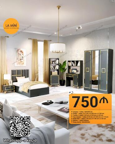 tek kıravat: İkinəfərlik çarpayı, Dolab