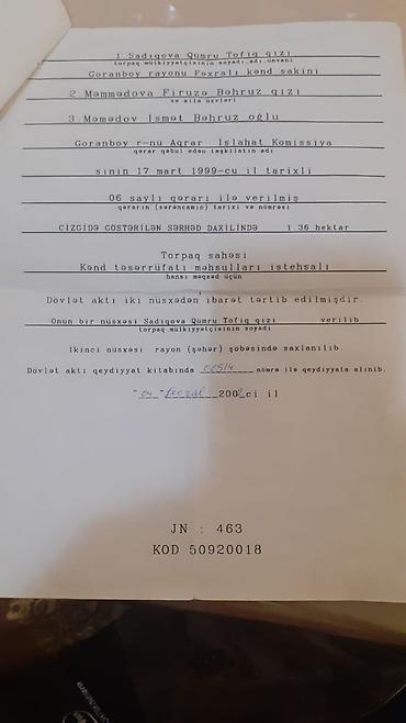 sabuncu rayon: Kənd təsərrüfatı, Kupça (Çıxarış) — 3