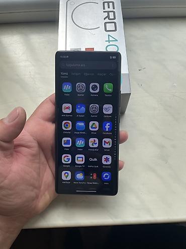ev telefonları: Infinix Zero 40, 256 GB, rəng - Göy, Sensor, Face ID — 9