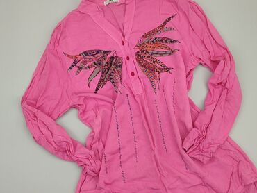 różowe koronkowe bluzki: Blouse, L (EU 40), condition - Very good