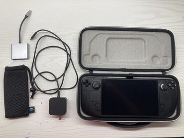 portativ kondisionerlər: Valve Steam Deck portativ oyun konsolu + aksesuarlar dəsti Steam
