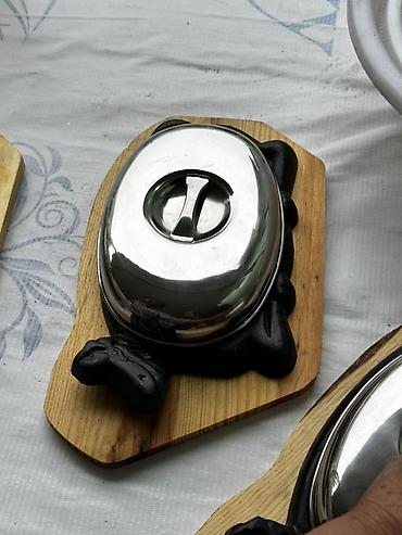 fire maple: Посуда для жаровни 4 шт Чугунные сковороды-«сизлинги» с крышками и — 3