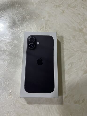 Apple iPhone: IPhone 16, 128 GB, Qara, Simsiz şarj, Face ID, Sənədlərlə