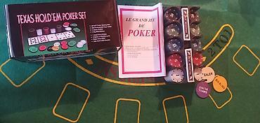 Oyun dəstləri: Texas Hold’em Poker Dəsti – tam evdə oyun üçün Məzmun: 200 fiska+oyun — 1